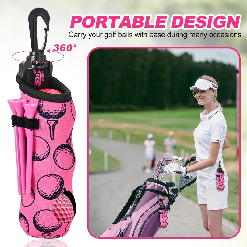 Wynaura 15PCS Golf Accessories Kit - Include Golf Club Cleaner Brush with Groove Cleaner Tool, Golf Ball Bag, Divot Tool with Magnetic Ball Marker, Towel, Golf Tees, Golf Gift for Men/Women - Image 4